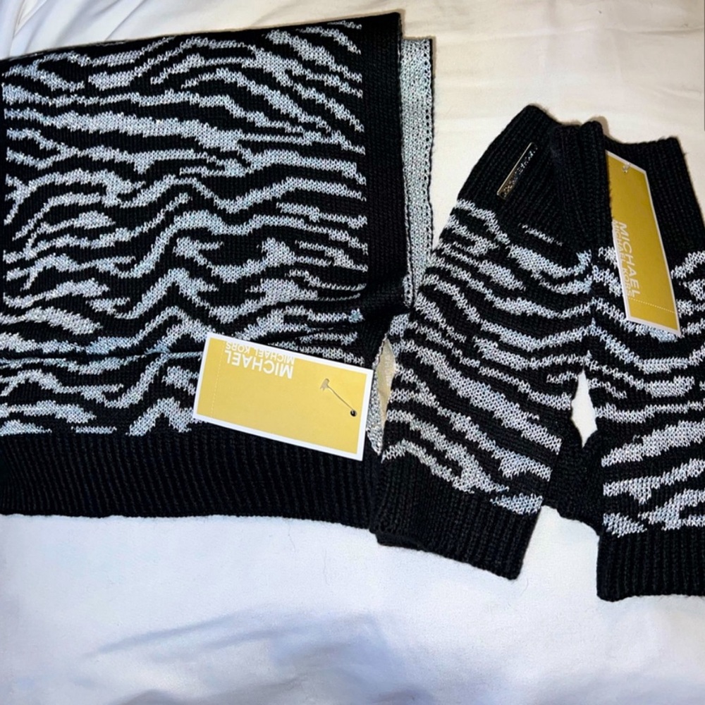 Michael Kors scarf and glove set